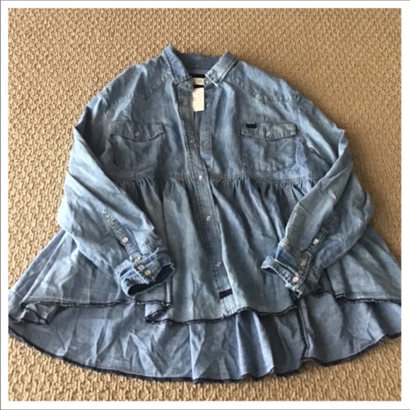 Free People We The Free Dylan Babydoll Tunic. NWT. - Picture 8 of 8